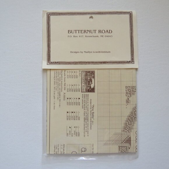 New Baby Butternut Road New Cross Stitch Vintage Pattern BR 9, 1993 - Picture 3 of 3